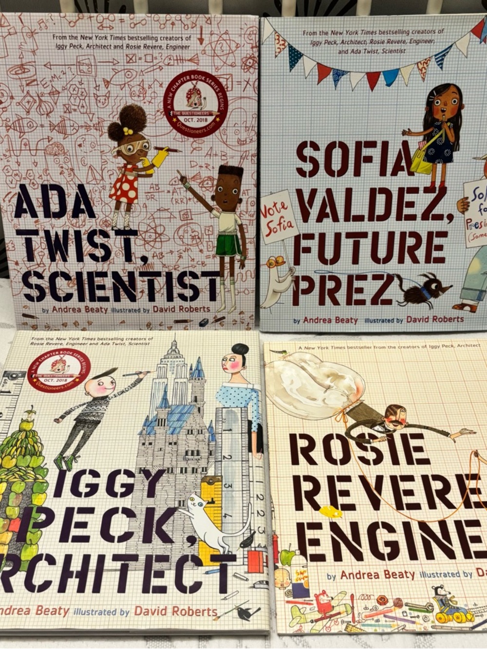 The Questioneers Lot: Hardcover picture books by Andrea Beaty